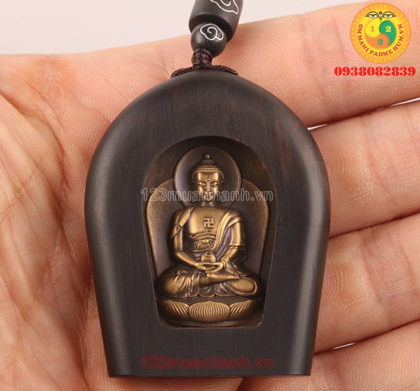 Mặt dây chuyền Phật A Di Đà bằng đồng